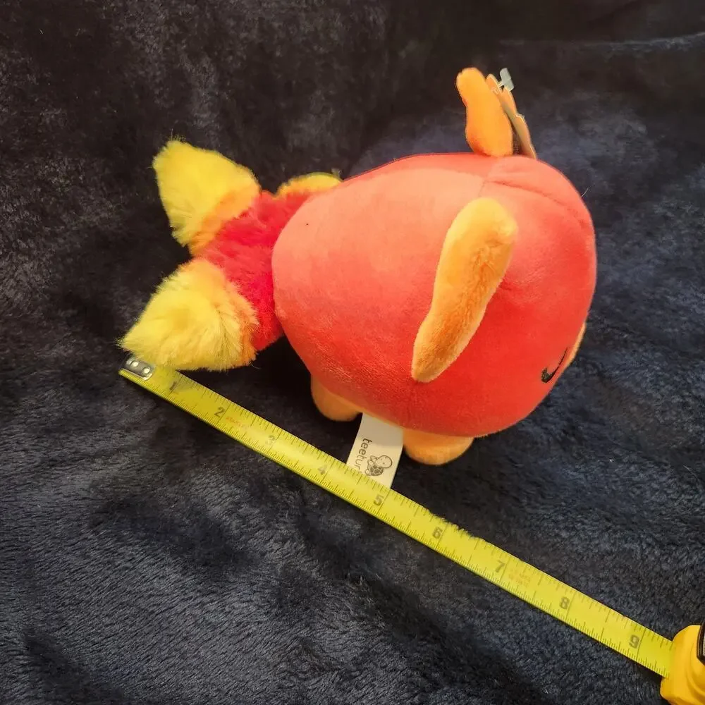 Tee Turtle 2017 Rare Collectible Red Fire Fox Kitsune Plush